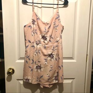 Pink Floral Skort Dress